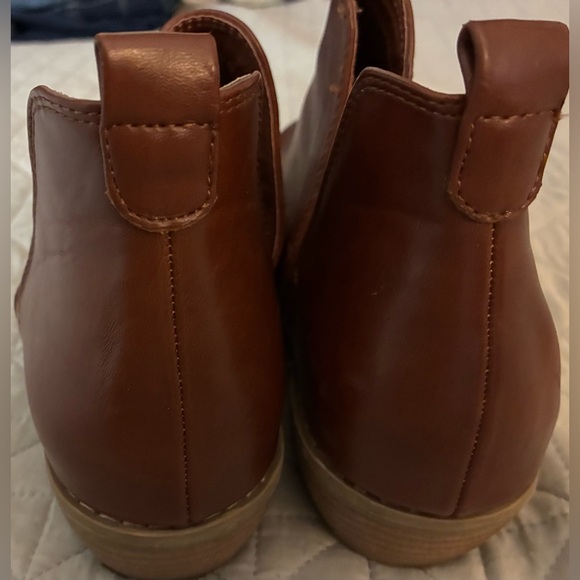 Universal Threads Ankle Boots Size 9 Shoes Brown Slides Low Heel Western-Style! - Picture 10 of 10